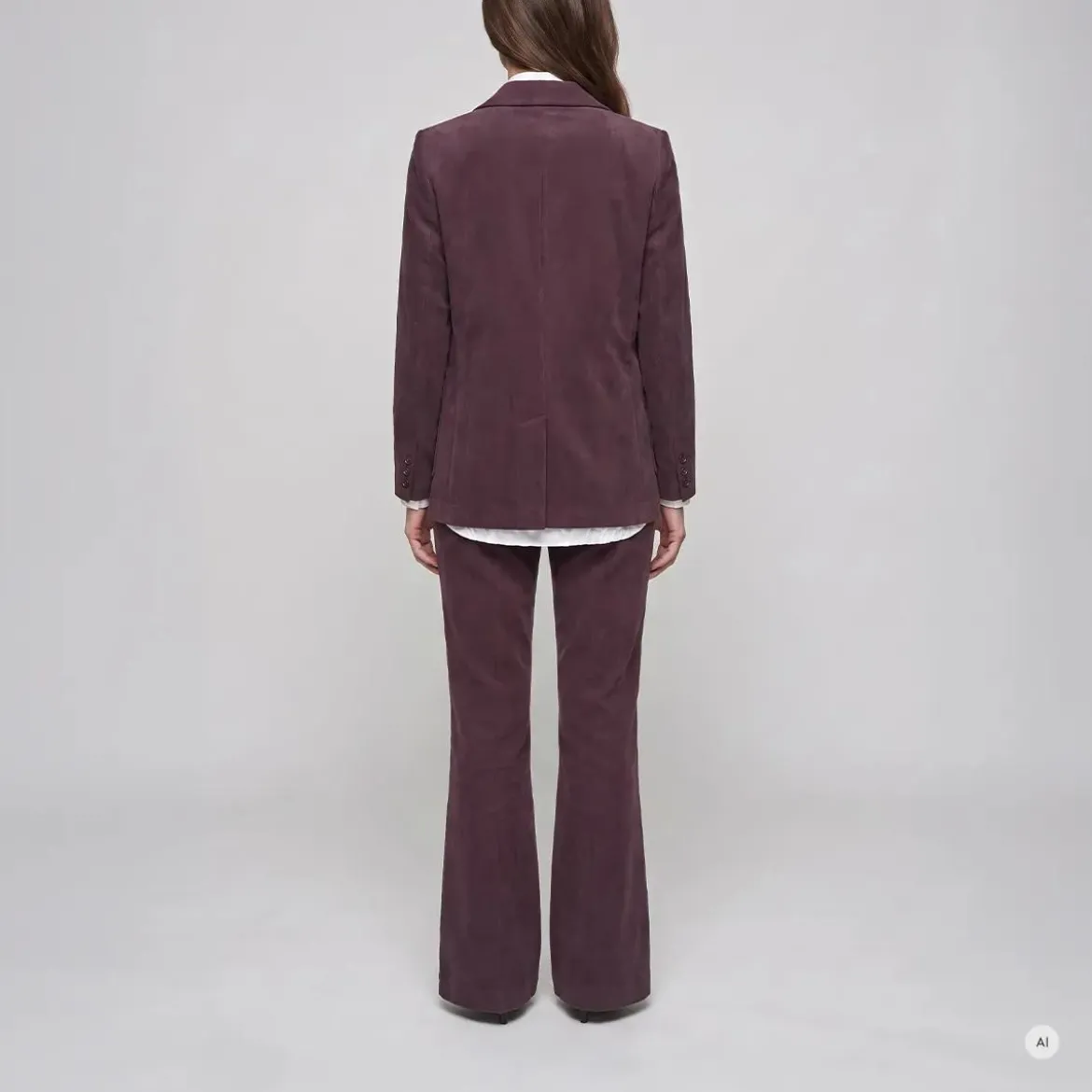 Marc Aurel Diese Hose im Flared Style überzeugt mit einer mod lila Cordhose