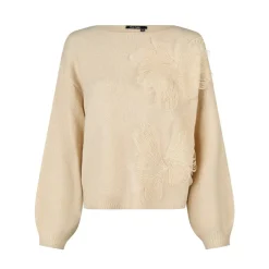 Marc Aurel Dieser Pullover aus elastischem Alpaka-Mix-Garn mi beige Pullover