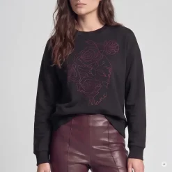 Marc Aurel Dieser Sweater mit Kurbelstickerei überzeugt mit e schwarz Sweatshirt
