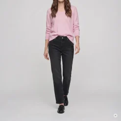Marc Aurel Dieser V-Ausschnitt-Pullover aus Cotton/Wool-Mix m pink Pullover