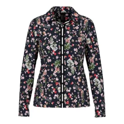 Marc Cain Bluse mit Allover-Print schwarz Bluse