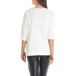 Marc Cain Blusenshirt aus Baumwoll-Mix Weiß Bluse