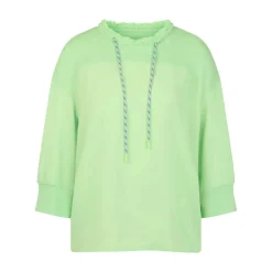 Marc Cain Blusenshirt mit Kordelzug grün Bluse