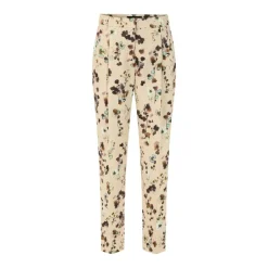 Marc Cain Hose Faqus mit floralem Print beige Hose