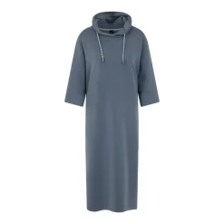 Marc Cain Jerseykleid in Midi-Länge blau Midikleid