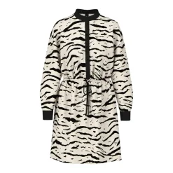 Marc Cain Kleid mit Print Beige Hemdblusenkleid