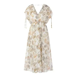 Marc Cain Midikleid mit Muschelprint mehrfarbig Minikleid