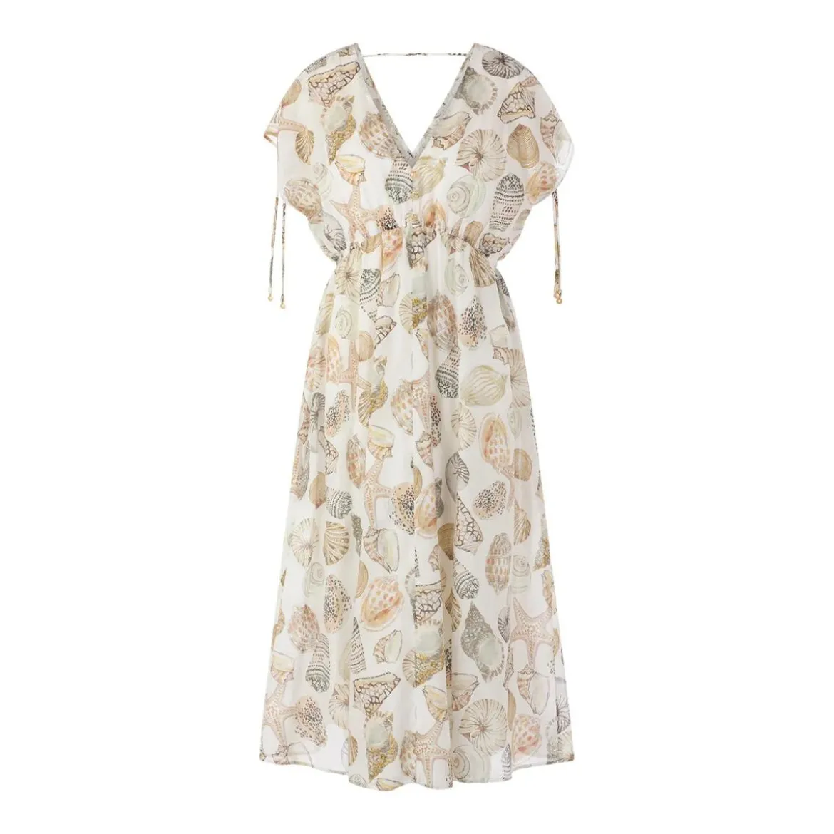 Marc Cain Midikleid mit Muschelprint mehrfarbig Minikleid