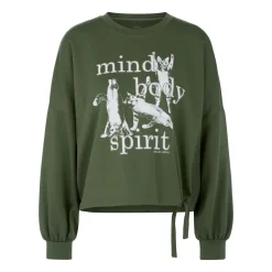Marc Cain Sweatshirt mit Print grün Sweatshirt