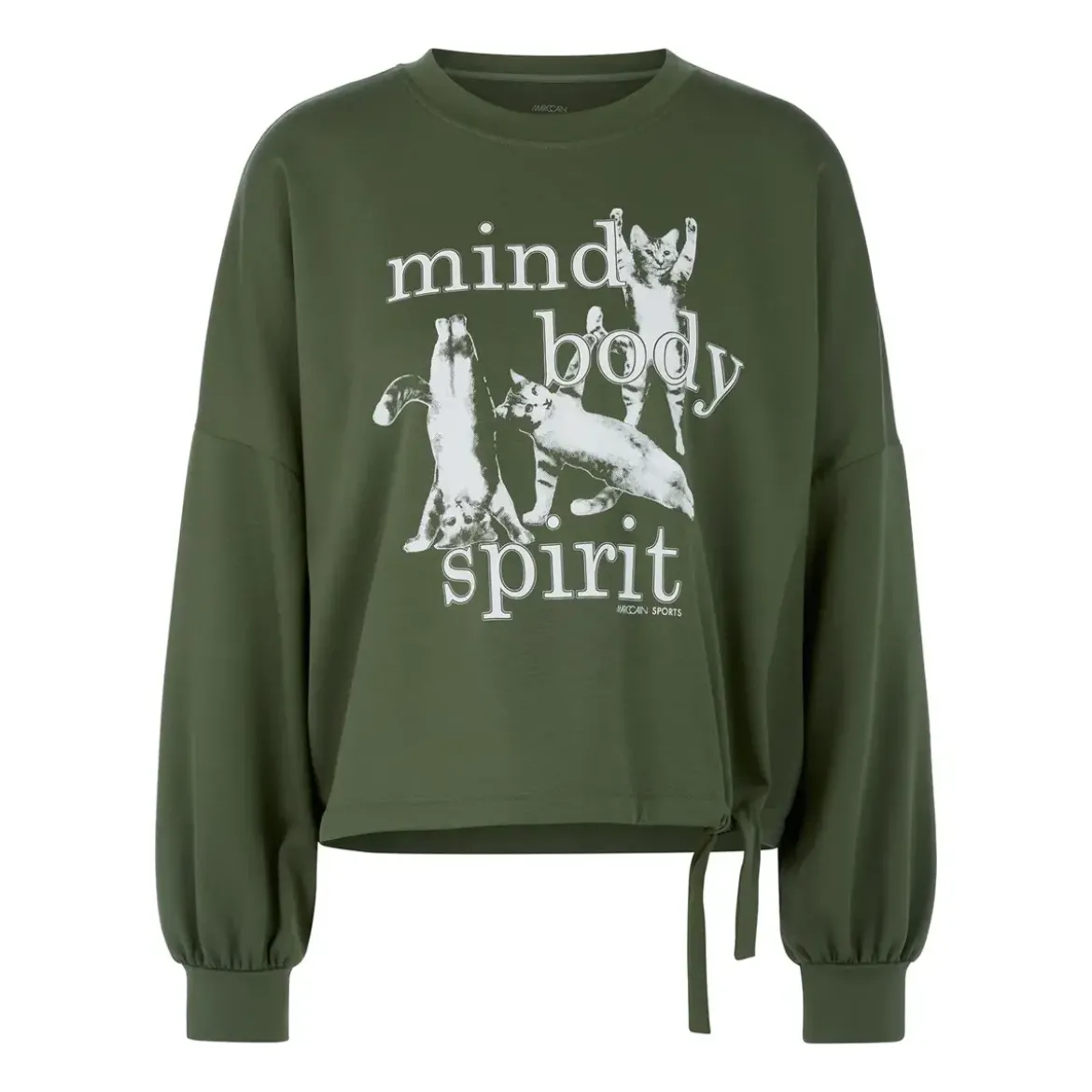 Marc Cain Sweatshirt mit Print grün Sweatshirt