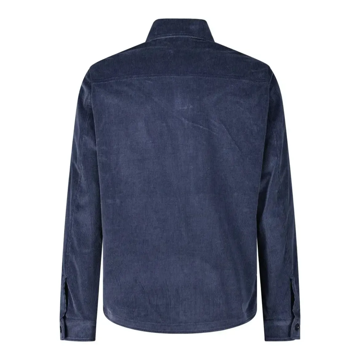 Maurizio Baldassari Hemdjacke aus Cord mit Kaschmir blau Übergangsjacke