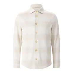 Maurizio Baldassari Overshirt aus Baumwolle, Seide & Leinen beige Hemd
