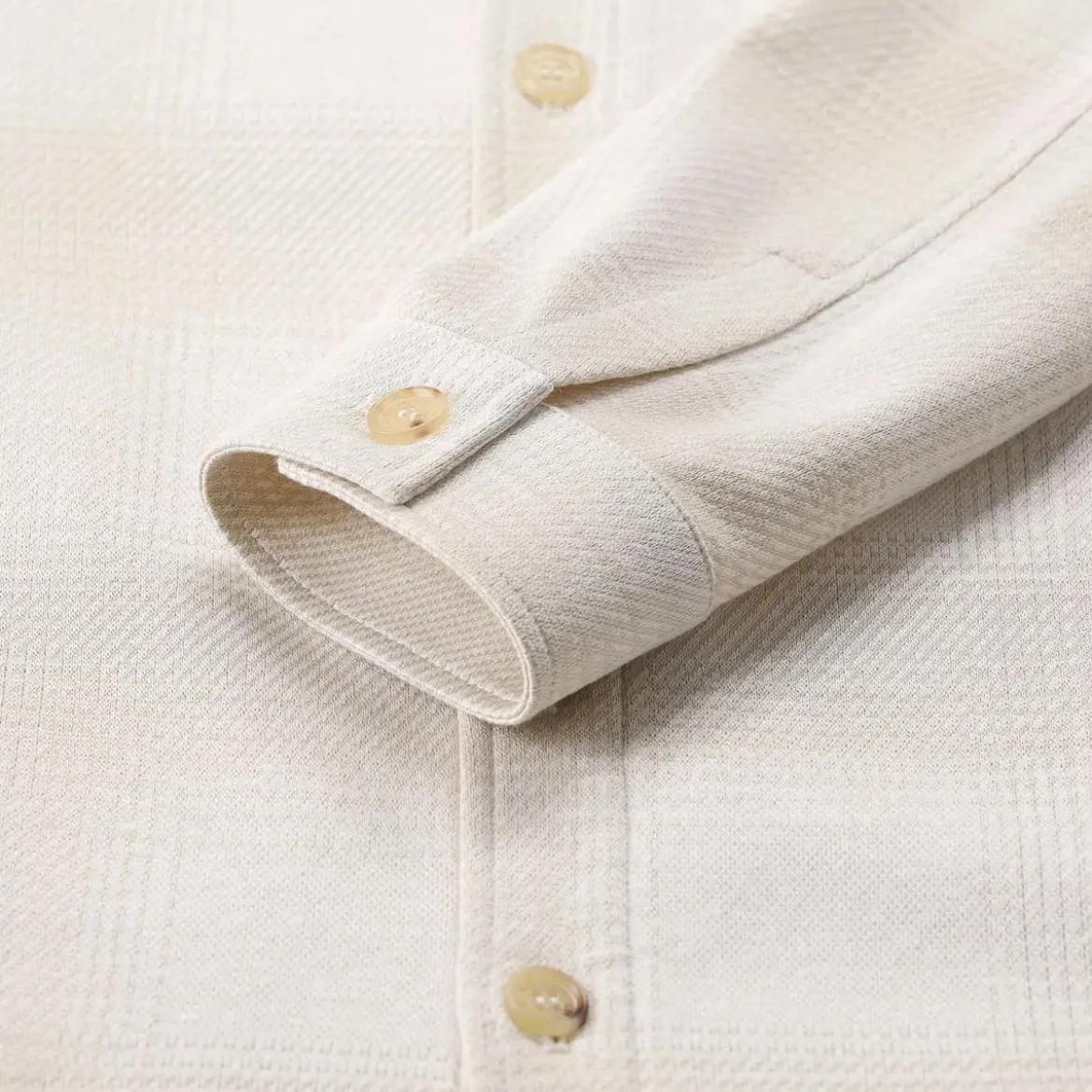 Maurizio Baldassari Overshirt aus Baumwolle, Seide & Leinen beige Hemd