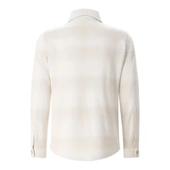 Maurizio Baldassari Overshirt aus Baumwolle, Seide & Leinen beige Hemd