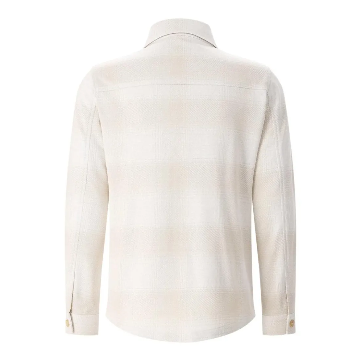 Maurizio Baldassari Overshirt aus Baumwolle, Seide & Leinen beige Hemd
