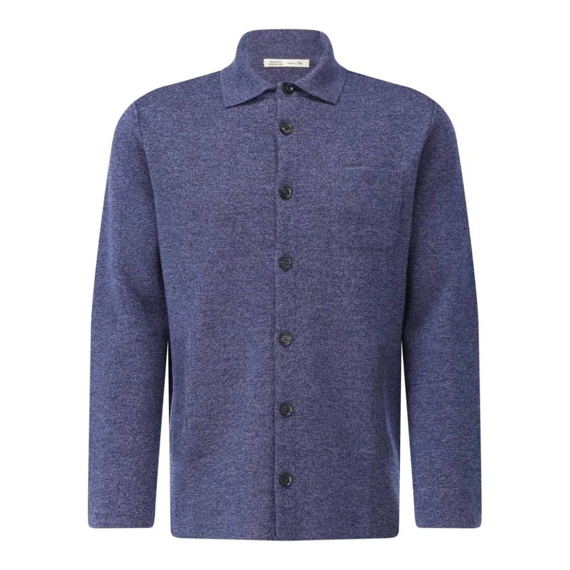 Maurizio Baldassari Overshirt aus Wolle blau Hemd