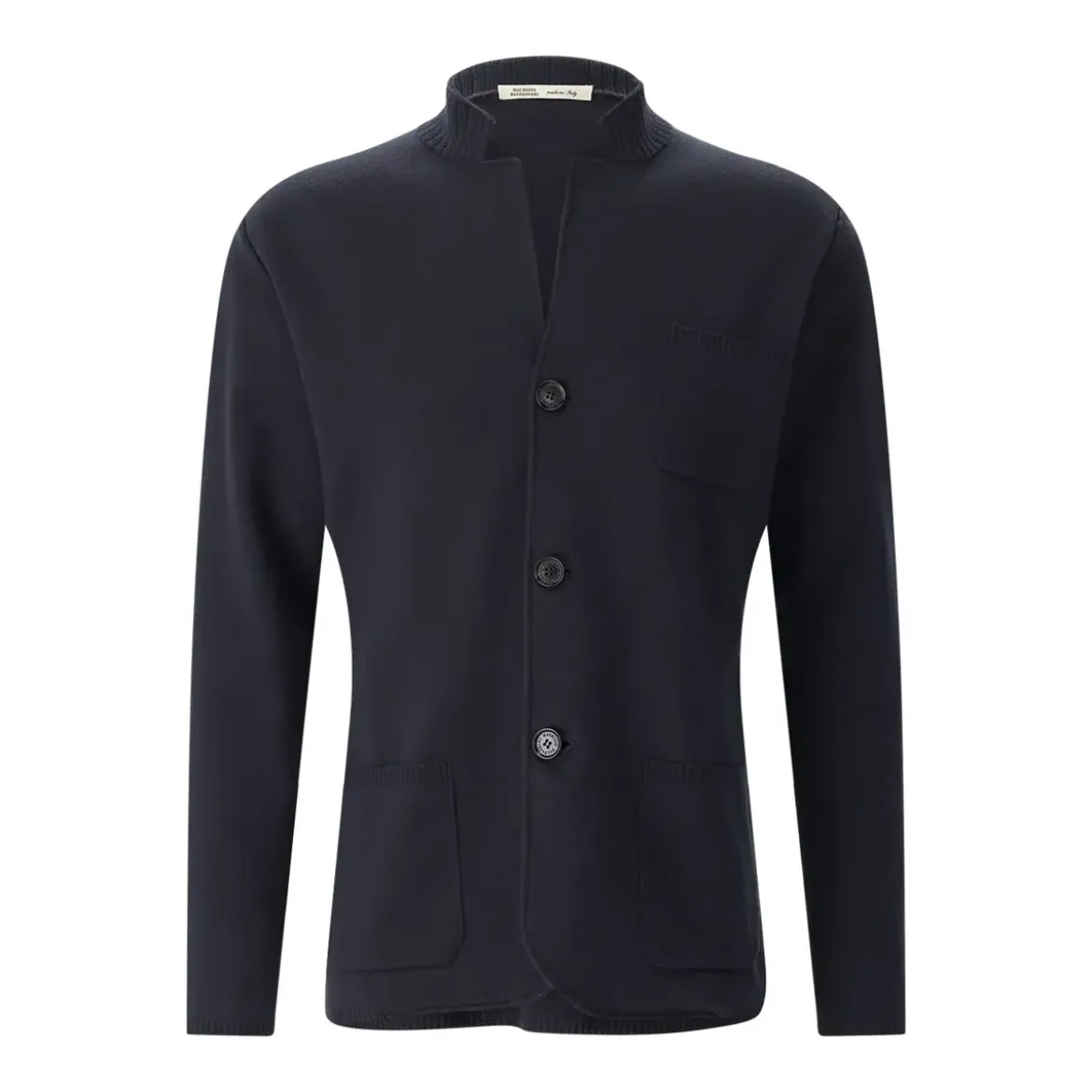 Maurizio Baldassari Strickjacke aus Baumwollmix blau Strickjacke