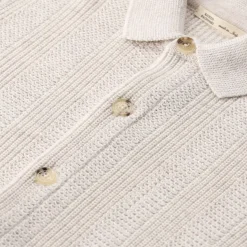Maurizio Baldassari Strickjacke aus Leinenmix weiß Strickjacke