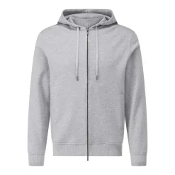 Maurizio Baldassari Sweatjacke mit Kapuze grau Sweatjacke