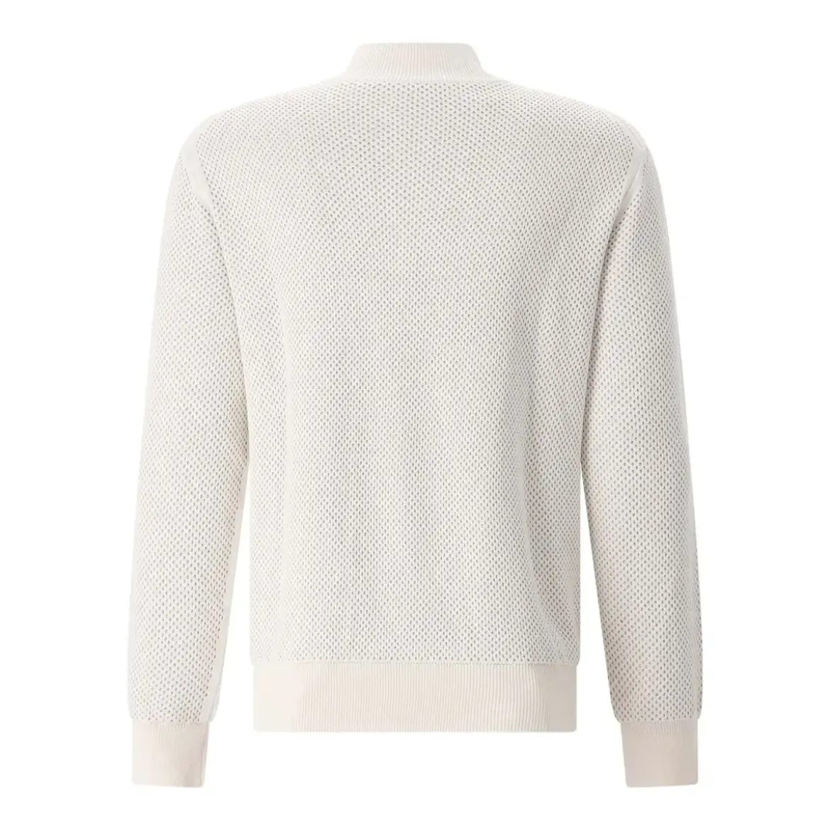Maurizio Baldassari Troyer aus Woll-Seiden-Mix beige Pullover