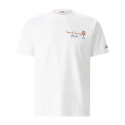 Mc2 Saint Barth T-Shirt Portofino mit Stickerei weiß T-Shirt