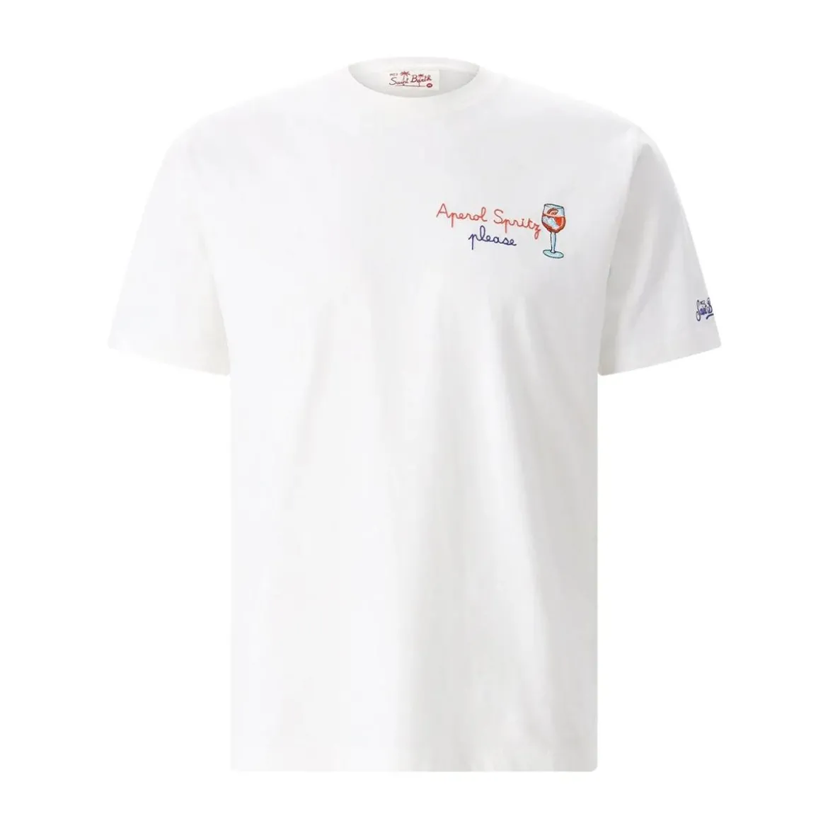 Mc2 Saint Barth T-Shirt Portofino mit Stickerei weiß T-Shirt