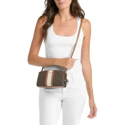 MICHAEL Michael Kors Becca Sm Ew Xbody Brn/Acorn Crossbody Bag
