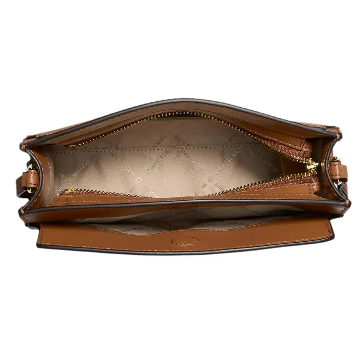 MICHAEL Michael Kors Becca Sm Ew Xbody Brn/Acorn Crossbody Bag