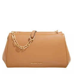 MICHAEL Michael Kors Belle Medium Soft Crossbody Pale Peanut Crossbody Bag