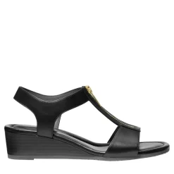 MICHAEL Michael Kors Berkley Wedge Sandal Black Sandalen