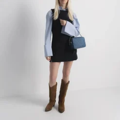 MICHAEL Michael Kors Bryant Md Dblzp Chn Camera Xbody River Blue Crossbody Bag