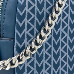 MICHAEL Michael Kors Bryant Md Dblzp Chn Camera Xbody River Blue Crossbody Bag