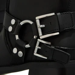 MICHAEL Michael Kors Crosby Moto Boot Black Biker Boots
