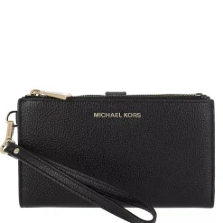 MICHAEL Michael Kors Dblzp Wristlet Black Bi-Fold-Portemonnaie