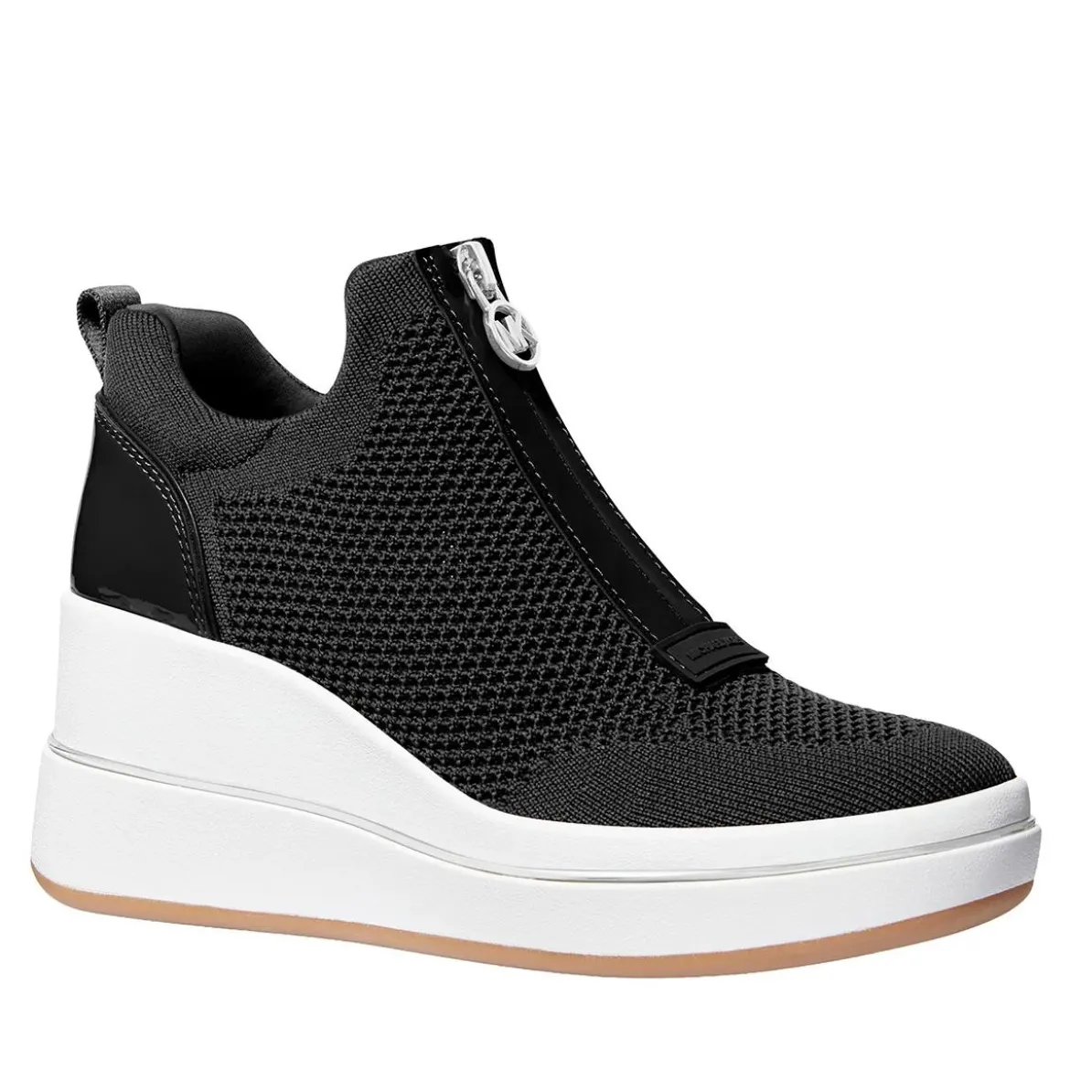 MICHAEL Michael Kors Emmy Wedge Zip Slip On Black Low-Top-Sneaker