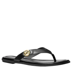 MICHAEL Michael Kors Erin Thong Sandal Black Flip Flops