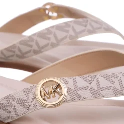 MICHAEL Michael Kors Erin Thong Sandal Vanilla Flip Flops
