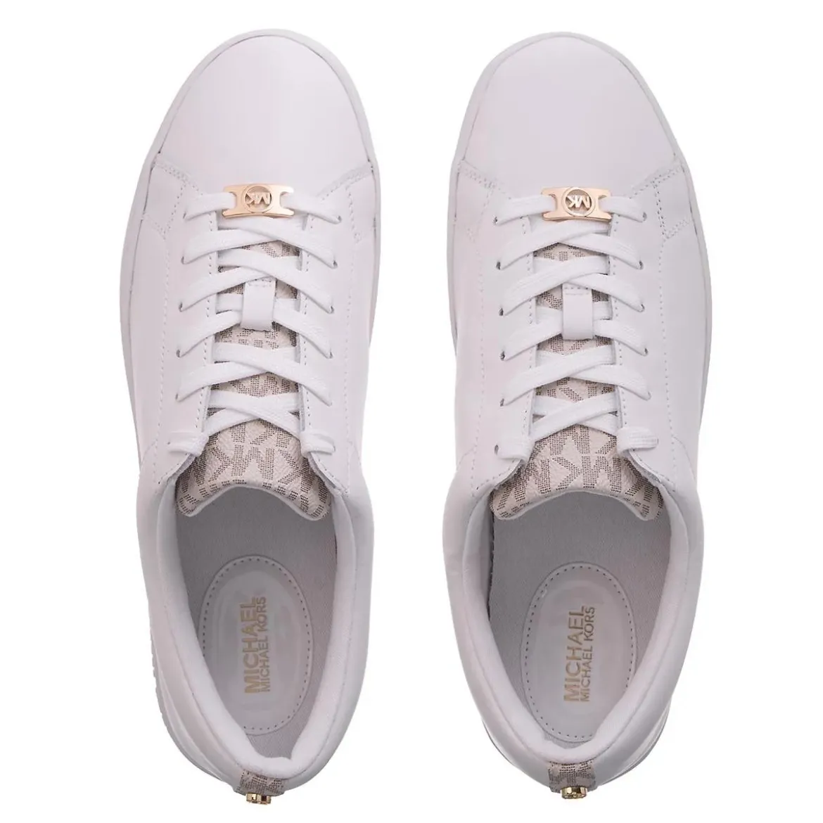 MICHAEL Michael Kors Keaton Lace Up Vanilla Low-Top-Sneaker