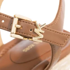 MICHAEL Michael Kors Kenzie Wedge Brown Plateausandalen