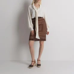 MICHAEL Michael Kors Kenzie Wedge Brown Plateausandalen
