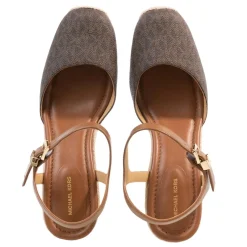 MICHAEL Michael Kors Kenzie Wedge Brown Plateausandalen