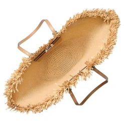 MICHAEL Michael Kors Lg Fan Tote Nat/peanut Korbtasche