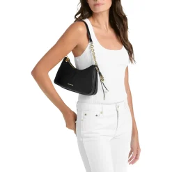 MICHAEL Michael Kors Md Chain Pouchette Black Schultertasche