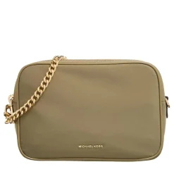 MICHAEL Michael Kors Md Dblzp Chn Camera Xbody Safari Green Camera Bag