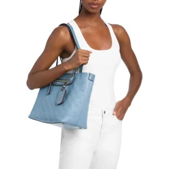 MICHAEL Michael Kors Md Ew Tz Tote Chambray Shopper