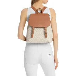 MICHAEL Michael Kors Md Flap Backpack Vanilla/acrn Rucksack