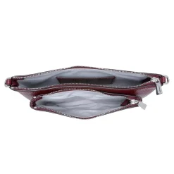 MICHAEL Michael Kors Md Pckt Conv Xbody Oxblood Crossbody Bag
