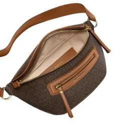 MICHAEL Michael Kors Md Sling Msgr Brn/acorn Crossbody Bag
