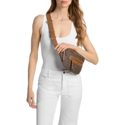 MICHAEL Michael Kors Md Sling Msgr Brn/acorn Crossbody Bag