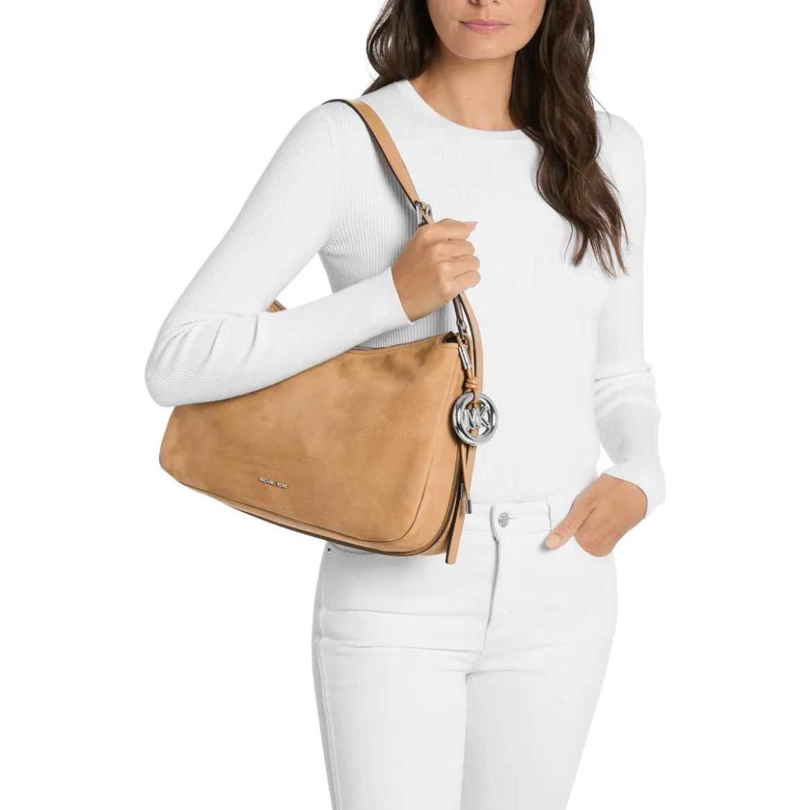 MICHAEL Michael Kors Md Tz Conv Shldr Peanut Schultertasche